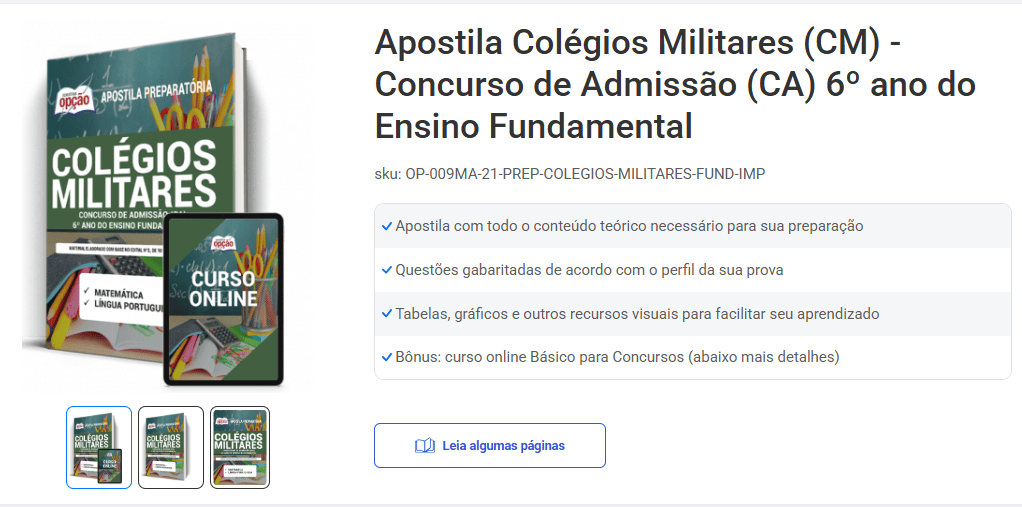 Apostila do Colégio Militar